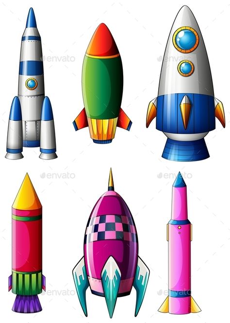 Rocket Illustration, Rocket Drawing, Cartoon Spaceship, Cartoon Rocket, Rocket Cartoon, Rocket Art, Rocket Design, Retro Robot, Space Rocket