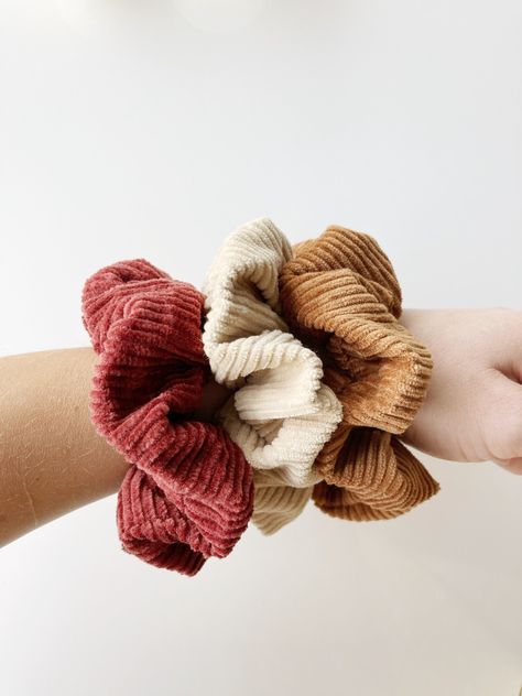 Soft corduroy cotton scrunchie perfect for the holiday and winter season! Use to tie back your hair or accessorize that top knot. For more scrunchies click here: https://www.etsy.com/ca/shop/PeachandlavenderCo?ref=search_shop_redirect&section_id=26291517 To see more Peach and Lavender Co. products click here: https://www.etsy.com/ca/shop/PeachandlavenderCo Corduroy Scrunchie, Perfect Bun, Corduroy Top, Hair Knot, Blossom Design, Etsy Fashion, Top Knot, Tie Backs, Tie Back