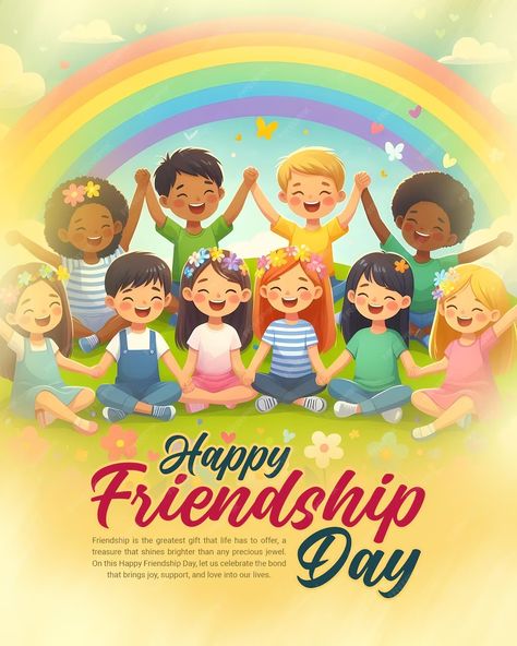 Premium PSD | Happy International Friendship Day Celebration Social Media post template banner Friendship Banner, Friendship Day Post, Happy International Friendship Day, Friendship Day Wishes, International Friendship Day, Happy Music, Happy Music Video, Very Simple Mehndi Designs, Social Media Post Template