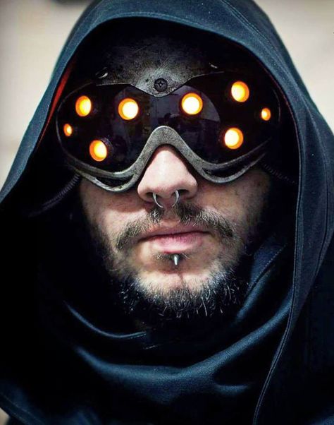 Guy in Hood Punk Costume, Post Apocalyptic Fashion, Street Punk, Apocalyptic Fashion, Military Hat, Limited Run, Dieselpunk, Post Apocalyptic, Larp