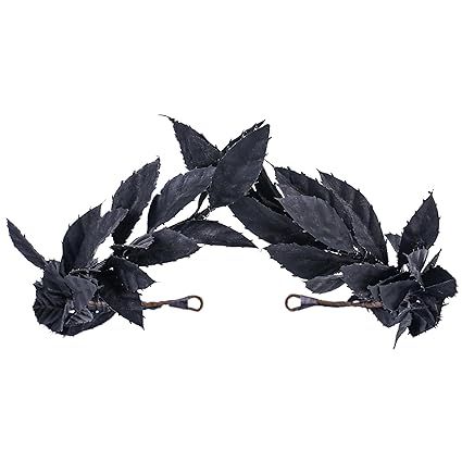 Amazon.com : MOSTORY Black Greek Laurel Crown - Handmade Dark Leaf Circlet Forest Emperor Wreath Woodland Headpiece for King Men Renaissance Carnival Cosplay Toga Costume Photo Prop : Beauty & Personal Care Woodland Headpiece, Greek Laurel, Labyrinth Masquerade, Greek Crown, Laurel Wreath Crown, Laurel Crown, Wreath Crown, Toga Costume, Crown Handmade