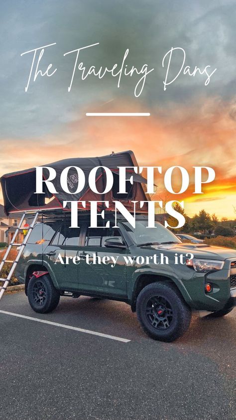 Rooftop tents are a large expense - read this guide to find out if one may be right for you! rooftop tents | camping | overlanding | iKamper Truck Tent Camping, Rooftop Tent Camping, Tent Fan, Tents Camping, Tent Camping Hacks, Rooftop Tent, Truck Tent, Luxury Tents, Roof Top Tent