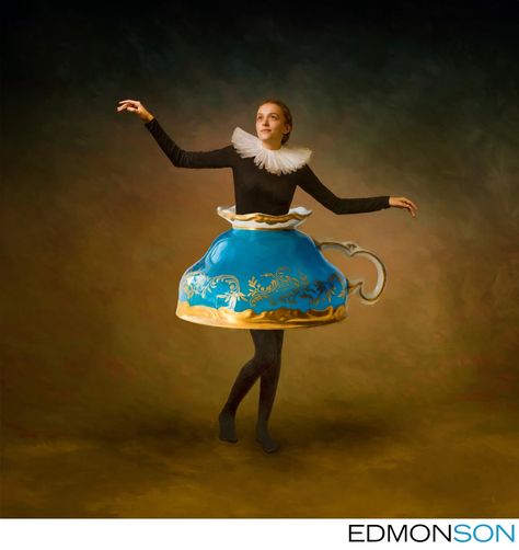 Teacup Skirt, Beauty And The Beast Halloween, Blue Teacup, Ballet Shows, Beauty And The Beast Costume, Theater Costumes, Beast Costume, Classic Disney Movies, Fine Art Portrait Photography