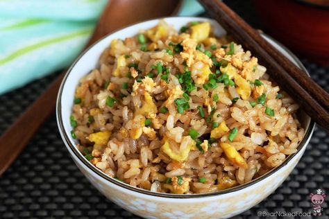 Japanese Garlic Fried Rice Recipe, Rice With Egg, Japanese Fried Rice, Fried Rice With Egg, Recipes Rice, Garlic Fried Rice, Food Japanese, Chinese Vegetables, Seafood Pasta Recipes