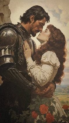 Medieval Couple, Rennaissance Art, Romance Art, Knight Art, Fairytale Art, Historical Art, Old Paintings, Romantic Art, Ethereal Art