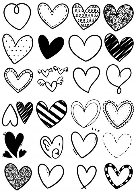 Hand drawn scribble hearts | Premium Vector #Freepik #vector #heart #hand #line #hand-drawn Cute Heart Drawings, Heart Pattern Background, Heart Doodle, Valentine Background, Hand Drawn Wedding, Heart Hands Drawing, Rock Painting Ideas Easy, Valentines Day Background, Valentines Day Greetings