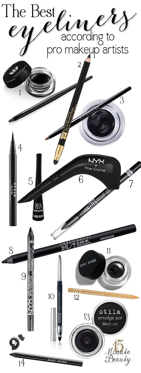 The Best Eyeliner formulas according to professional makeup artists Best Eyeliner, Professional Makeup Artist, Makati, Love Makeup, Makeup Artists, All Things Beauty, Strobing, Makeup Skin Care, Professional Makeup