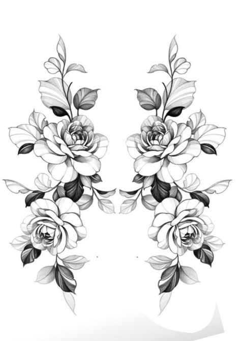 Fine Line Roses Tattoo Design, Fine Line Rose Tattoo Design, Non Flower Tattoos For Women, Pioni Flowers Tattoo, Pioni Tattoo, Rose Tattoo Fine Line, Fine Line Flower Tattoos, Peony Flower Tattoo Design, Fine Line Flowers