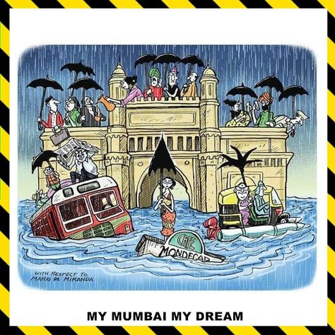 🌏 My Mumbai My Dream 🌏 on Instagram: “We hope you are safe at home! Mumbai Rains have took a scary turn, we are uploading visuals from different parts of Mumbai (central,…” Mumbai Rain, Thirsty Crow, Mumbai Meri Jaan, Navi Mumbai, Dream On, Painting Art Projects, Painting Art, Funny Design, Mumbai