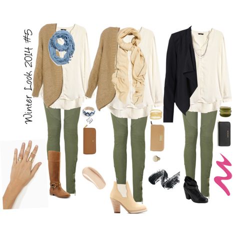 Winter Look 2014 #5 Olive green pants/leggings Outfits With Olive Green Pants, Olive Green Leggings Outfit, Green Leggings Outfit, Olive Pants Outfit, Olive Green Pants Outfit, Leggings Outfit Spring, Olive Green Leggings, Outfits Leggins, Green Pants Outfit