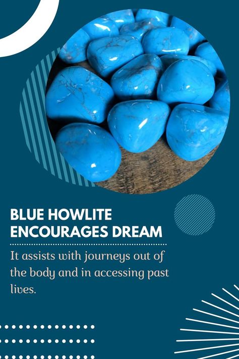 Blue Howlite encourages dream recall and accessing the insights that dreams offer. . . #crystalporn #crystalsofinstagram #crystalcommunity #citrinecrystal #crystalmagic #healingcrystals #blacktourmaline #gemstones #clearquartz #crystaljewelry#crystals #crystalsale #gemstones #minerals #geology #metaphysicalstore #witchsupplies #sleepaid #amethyst #magickwhich Howlite Crystal Meaning, Howlite Meaning, Howlite Crystal, Witch Supplies, Metaphysical Store, Spiritual Dimensions, Dream Recall, Blue Howlite, Crystals Stones