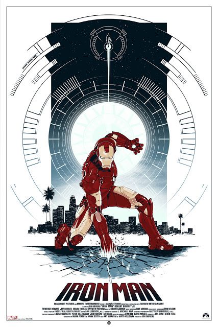 'Iron Man' by Matt Ferguson Iron Man Movie Poster, Matt Ferguson, Iron Man Poster, Poster Marvel, Iron Man 2008, Marvel Movie Posters, Iron Man Movie, Superhero Poster, Iron Man Art