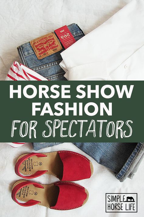 Horse shows are for everyone and allow for a wide variety of style options. You can be as dressy or as casual as you like. But, here are some fashion tips for attending a horse show! #HorseShow #HorseShowFashion What To Wear To A Horse Show Spectator, Horse Show Spectator Outfit, Horse Show Mom Outfits, What To Wear To A Horse Race, Horse Show Outfits, Horse Show Mom, Thigh Jewelry, English Horse, Horses Theme