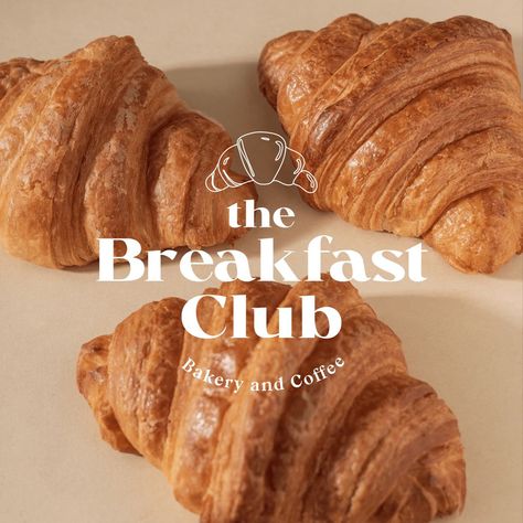 The Breakfast Club Bakery Branding Logo, Bakery Branding Design, Logo Branding Design, Bakery Branding, Coffee Shop Aesthetic, Food Menu Design, Food Graphic Design, Lets Talk, Bakery Design