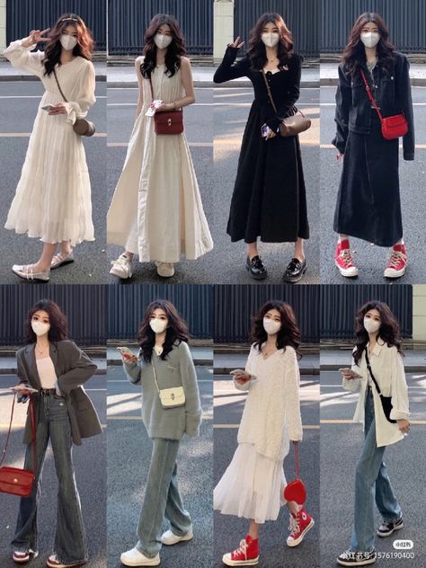 Simple Style Outfits, Harajuku Fashion Street, Fashion Modest, Korean Outfit Street Styles, Chinese Fashion, Cute Dress Outfits, Korean Casual Outfits, Fashion Drawing Dresses, Everyday Fashion Outfits