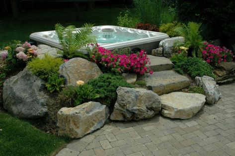 At Long Island Hot Tub, we are all about getting outdoors and enjoying whatever bit of earth we happen to possess. But what’s an outdoor lover to do when they are concerned about costs and limited space? Actually, there is a wide range of options open. 1: Budget pergola and fireplace kits can be half the price of custom ones and you can get a clear picture of what they will look like before hand. Such kits can produce a beautiful outdoor stage for a Great Room – the perfect spot f… Hot Tub Landscaping, Hot Tub Patio, Outdoor Hot Tub, Hot Tub Deck, Hot Tub Backyard, Hot Tub Garden, Outdoor Spa, Hot Tub Outdoor, Budget Backyard