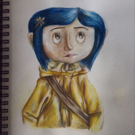 Read this book a while back. Loved it. Sure, it creeped me out at times but... ITS AWESOME Coraline Drawing, Coraline, Drawing Ideas, To Draw, Sketch, Deviantart, Drawings, Blue, Art