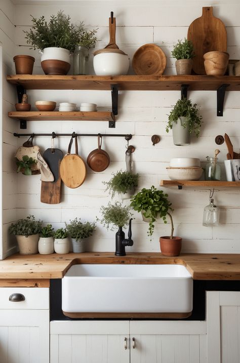 Farmhouse shelves decor