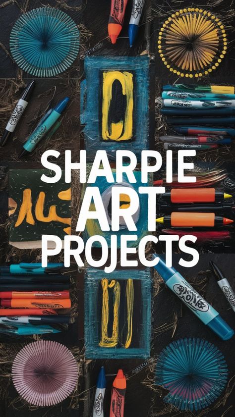 Ditch the boring and unleash your inner artist with these Sharpie art projects, ranging from beginner-friendly to creatively adventurous! Sharpie Creative Markers Ideas, Art With Sharpies, Quick Art Ideas, Sharpie Art Ideas, Sharpie Art Projects, Sharpie Crafts, Sharpie Art, Elementary Art Projects, Art Activity