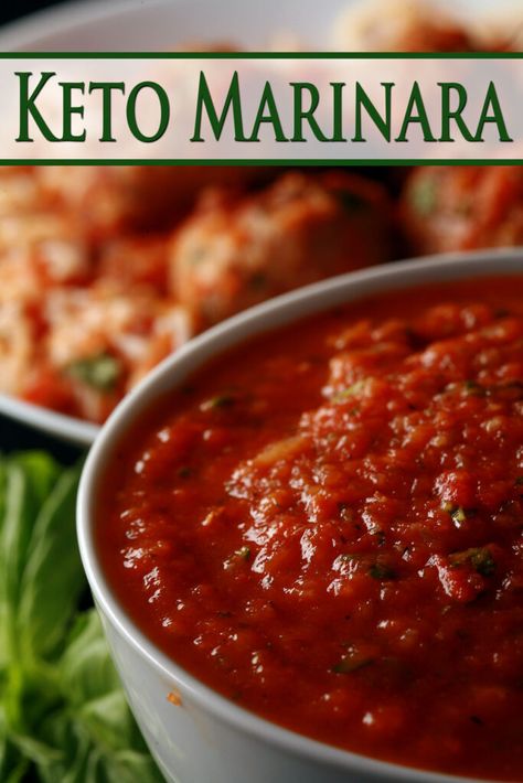 A bowl of low carb marinara sauce. Keto Marinara Sauce, Low Carb Marinara Sauce, Quick Marinara Sauce, Homemade Bolognese Sauce, Easy Vegetables, Low Carb Marinara, Marinara Sauce Recipe, Keto Sauces, Homemade Spaghetti Sauce