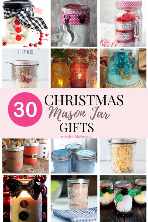 30 Creative Holiday Mason Jar Gift Ideas — Lynn Blakley Mini Mason Jar Ideas, Peppermint Hand Scrub, Mason Jar Craft Ideas, Mason Jar Gift Ideas, Jar Craft Ideas, Mason Jar Lids Ornaments, Jar Gift Ideas, Holiday Mason Jar, Christmas Mason Jars Diy