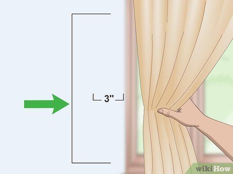 How to Tie Curtains: 10 Steps (with Pictures) - wikiHow How To Hang Curtain Tie Backs Hooks, Curtains Tie Backs Ideas, Curtain Hooks Tie Back, Curtains Tied Back, Living Room 2022, Tie Curtains, Metal Curtain Tie Backs, Curtain Pull Backs, Curtain Tie Backs Diy