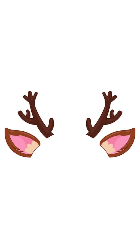 Christmas is coming soon, which means that you need to decorate everything around! Let's start with your computer screen! Use these cute little deer horns as an accessory for stickers. The pretty... Deer Ears, How To Draw Ears, Deer Horns, Deer Horn, Mask Cute, For Stickers, Chrome Web, Pretty Christmas, Christmas Deer