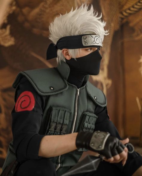 Kakashi Anbu, Kakashi Hokage, Anime Cosplay Ideas, Funny Cosplay, Cosplay Naruto, Cosplay Boy, Snk Cosplay, Kakashi Sensei, Naruto Cosplay