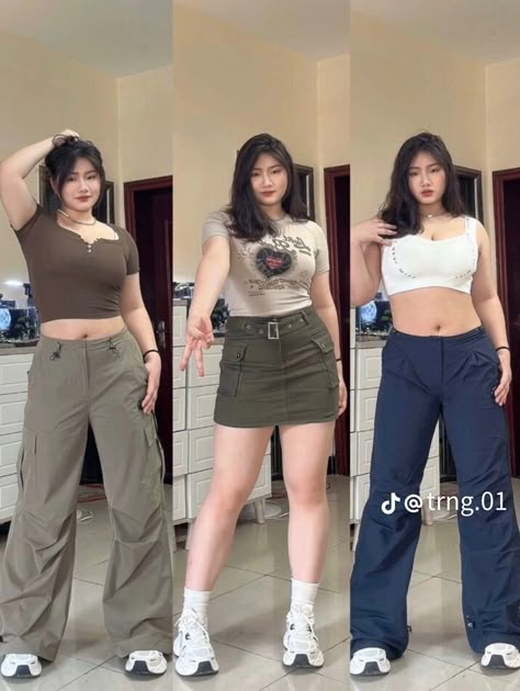 Chubby Fashion Outfits Korean, Chubby Outfit Ideas, Outfits For Chubby Girls, Chubby Girl Outfits, Chubby Style, Curvy Casual Outfits, 30s Style, Midsize Outfits, Chubby Fashion