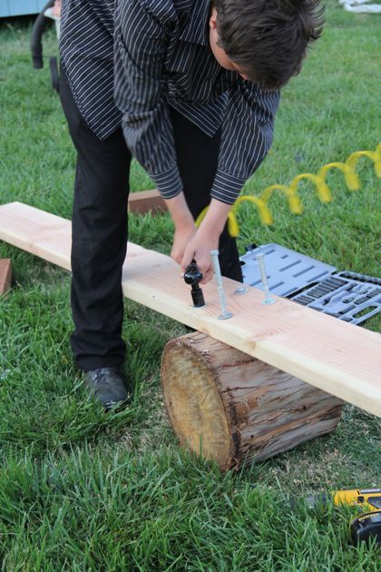 Diy Goat Seesaw, Diy Goat Climbing Toys, Goat See Saw Diy, Goat Enrichment Diy, Goat Teeter Totter Diy, Goat See Saw, Diy Goat Toys Easy, Goat Tire Playground, Baby Goat Playground Ideas