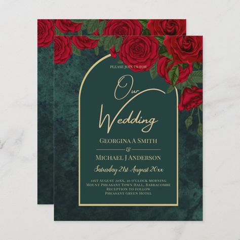 Winter Invitations, Winter Wedding Invitations, Rehearsal Dinner Invitations, Save The Date Invitations, Ideal Wedding, Indoor Wedding, Wedding Invite, Red Wedding, Hotel Wedding