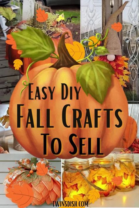 Last-Minute Fall Crafts for Adults: Quick and Easy Projects Fall Bazzar Ideas, Fall Crafts For Home Decor, Easy Fall Crafts To Make And Sell, Easy Cute Fall Crafts, Easy Fall Decor Ideas For The Home, Small Fall Wreaths, Small Fall Crafts, Easy Diy Fall Decor Dollar Store, Fall Wreath Ideas Diy Autumn