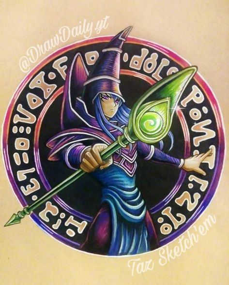 Dark Magician Drawing, Dark Magician Art, Dark Magician Tattoo, Dark Magician Cards, Yugioh Dark Magician, Yugioh Tattoo, Native Indian Tattoos, Magician Art, The Dark Magician