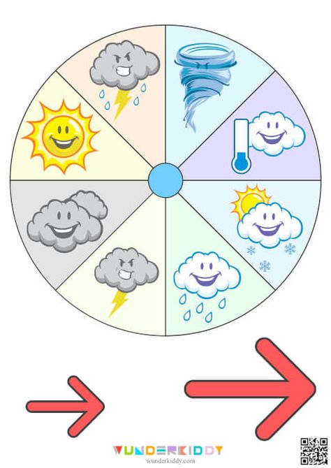 Printable Today's Weather Display Chart for Kindergarten Kindergarten Weather Chart, Weather Printables Preschool Free, Weather Printables, Weather Journal, Weather For Kids, Weather Activities Preschool, Arrow Printable, Seasons Chart, Weather Activities For Kids