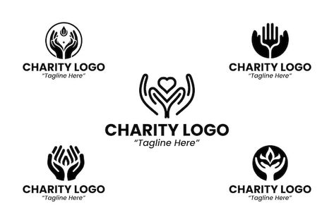 Helping Hands Logo, Spirit In The Sky, Charity Logo, Logo Archive, Charity Logos, Charity Project, Event Logo, Hand Logo, Tech Logos