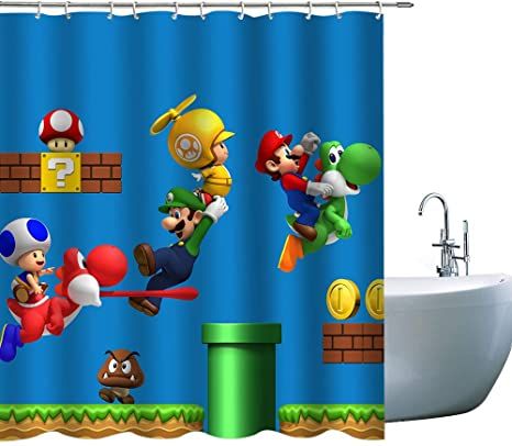 Kids Beach Bathroom, Duck Shower Curtain, Kids Bathroom Design, Animal Shower Curtain, Funny Shower Curtains, Kids Shower Curtain, Boy Bath, Colorful Shower Curtain, Shower Rods