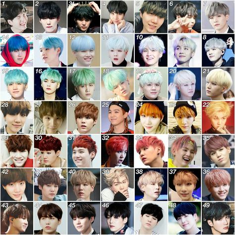 Bts Hair Colors, Space Iphone Wallpaper, Bts Stickers, Bts Logo, Hair Evolution, Bts 2018, Korean Eye Makeup, Eye Makeup Techniques, Different Hair Colors