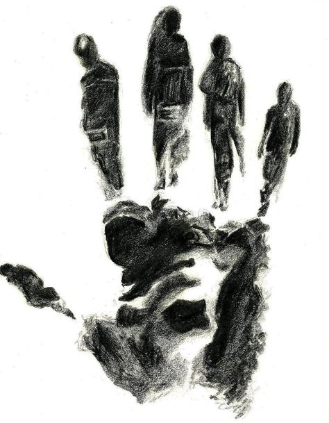 Hand Abstract Art, Abstract Hands Art, Migration Quotes, Telepathy Art, Identity Art Project, Quotes About Identity, Struggle Art, Struggle Quotes, Gcse Art Sketchbook