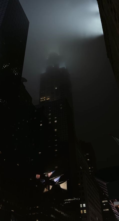 Dark Place Wallpaper, Dark Nyc Aesthetic, Black Color Aesthetic, Gloomy City, Nyc Aesthetic Wallpaper, Night City Aesthetic, Hell Hound, City Life Aesthetic, Dark Atmosphere