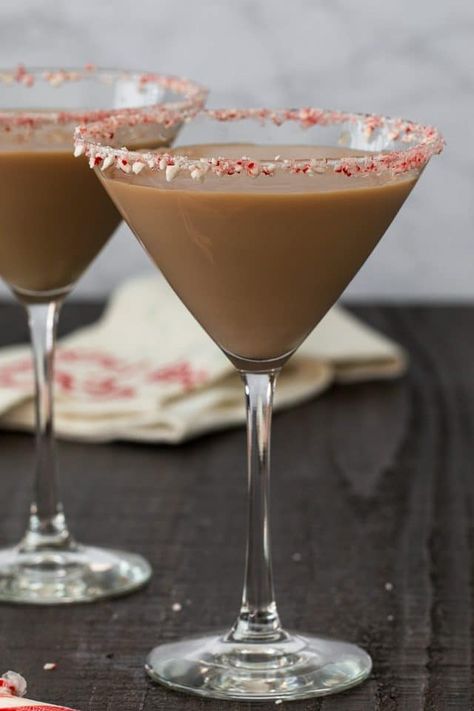 Candy Cane Martini, Tipsy Tuesday, Peppermint Cocktail, Peppermint Vodka, Christmas Drinks Alcohol Recipes, Christmas Drinks Alcohol, Crazy For Crust, Vodka Martini, Infused Vodka