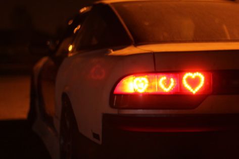 Heart Taillights, Led Heart, Car Goals, Street Racing Cars, Street Racing, Pretty Cars, Love Car, Jdm Cars