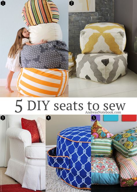 Diy Sy, Diy And Crafts Sewing, Bean Bags, Creation Couture, Leather Dining, Diy Sewing Projects, Floor Cushions, My New Room, Leather Seat