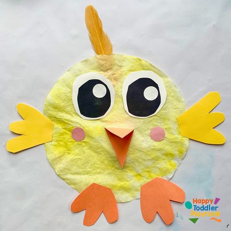 21+ Amazing Coffee Filter Crafts for Kids - Happy Toddler Playtime Coffee Filter Crafts For Kids, Bunny Rabbit Crafts, Chick Craft, Easter Chick Craft, Easter Craft Activities, Preschool Easter, Toddler Projects, Easter Crafts For Toddlers, Paper Bunny