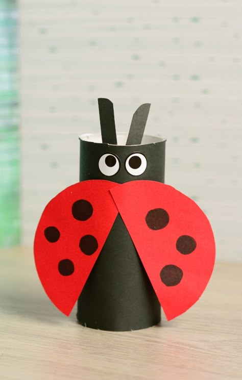 Ladybug Craft, Toilet Roll Craft, Ladybug Crafts, Camp Crafts, Toilet Paper Crafts, Craft Easy, A Ladybug, Toilet Paper Roll Crafts, Paper Roll Crafts