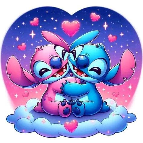 Stitch Disney Art, Lilo N Stitch, Stitch Y Angel, Lilo And Stitch Tattoo, Angel Lilo And Stitch, Lilo And Stitch Movie, Angel Stitch, Lilo And Stitch Characters, Mickey Mouse Wallpaper Iphone