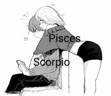 Pisces X Scorpio Couple, Zodiac Ships, Pieces And Scorpio, Scorpio And Pisces Relationship, Libra And Pisces Relationship, Water Signs Zodiac, Pisces Queen, Relationship Drawings, Pisces Scorpio