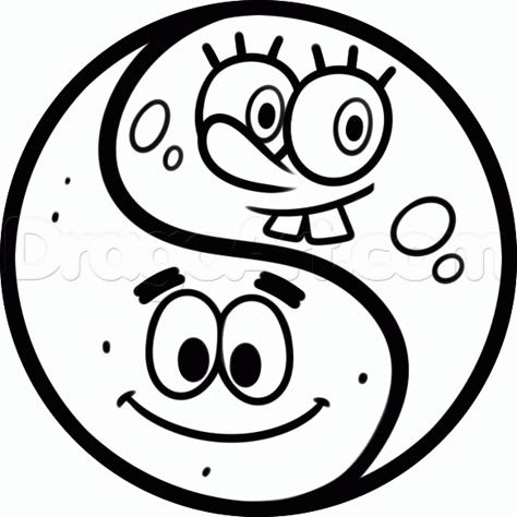 Nickelodeon Coloring Pages, Easy Tattoos To Draw, Easy Pencil Drawings, Drawings To Trace, Spongebob Painting, Spongebob Drawings, Easy Cartoon Drawings, Pencil Drawings Easy, Disney Art Drawings