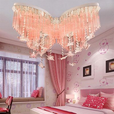 Fairy lights decor bedroom