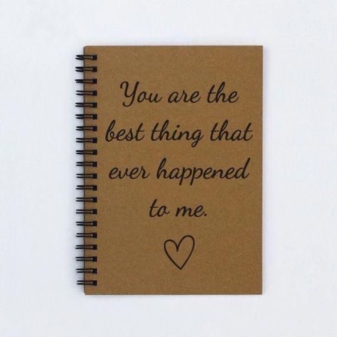 Boyfriend Notebook, Best Gift For Fiance, Cute Anniversary Ideas, Husband Journal, Romantic Journal, Boyfriend Scrapbook, Couple Scrapbook, Romantic Scrapbook, Notebook Scrapbook