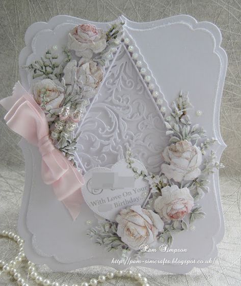 Special Birthday... Flower Foam, Arch Door, Tattered Lace Cards, Special Birthday Cards, 3d Decoupage, Wedding Cards Handmade, Birthday Cards For Women, Elegant Cards, Shaped Cards